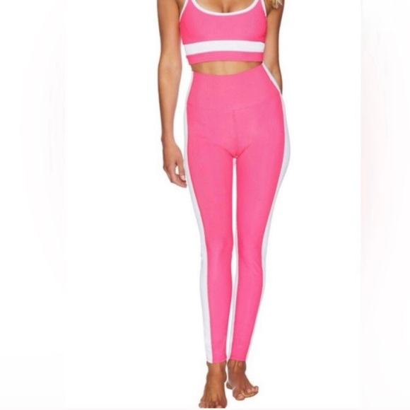 Beach Riot Neon Pink Leggings - Picture 1 of 3